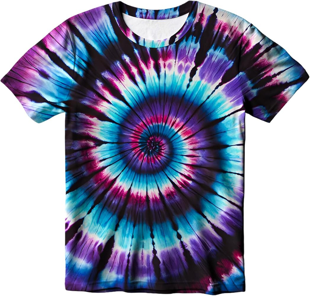Kids Tie Dye T-Shirt, Children Tie Dye Short Sleeve Tee Shirt for Kids | Amazon (US)