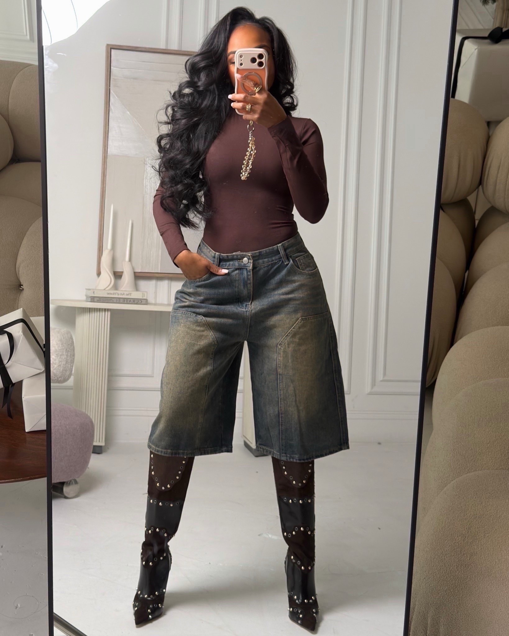 Sleek and polished with a little edge — a fitted black mock-neck top paired with structured faux-leather pants and sharp ankle boots. It’s one of those looks that feels effortless but instantly elevated the second you put it on.
Perfect for dinner plans, casual date nights, or any evening where you want a modern, chic vibe.

📏 Sizing: Top (Small) • Pants (Small) • Boots (TTS)
Measurements: 5'4" · 138 lbs · 34D · 27" waist · 40" hips

faux leather pants outfit ideas, chic black outfit inspo, elevated casual looks, ankle boots outfit ideas, winter street style, sleek modern outfits, dressy casual style for women.

✨ Everything linked below for easy shopping

Follow me on Instagram and YouTube @kirasfashionfinds

Follow my LTK @kirasfashionfinds on the @shop.LTK app to view this post and get my exclusive app-only content!

#liketkit #LTKHoliday #LTKootd
@shop.ltk
https://liketk.it/5CWbw

#LTKootd #LTKgrwm