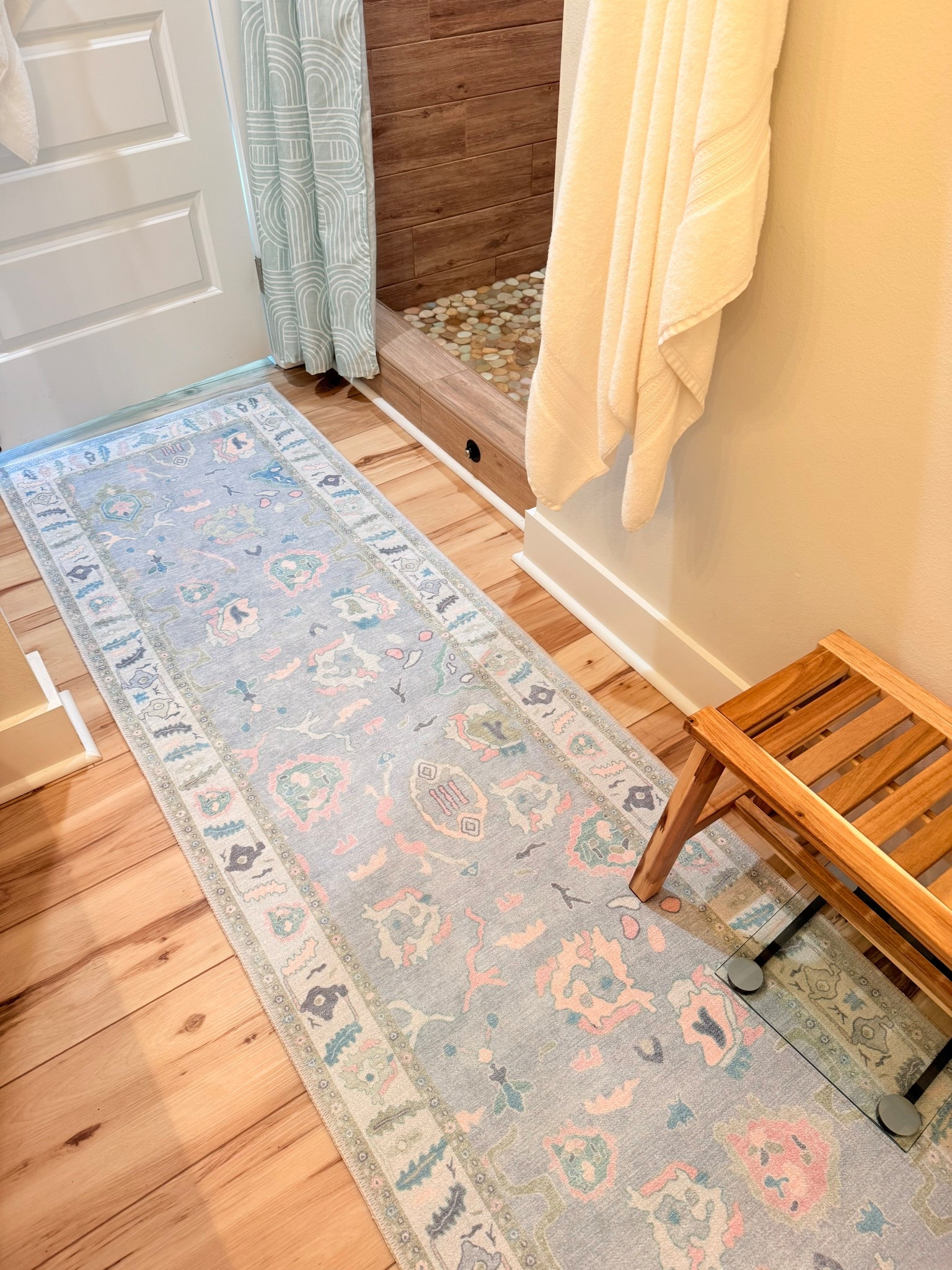 In love with this bathroom runner and affordable bench! 

#LTKHome #LTKselfcare #LTKmomlife