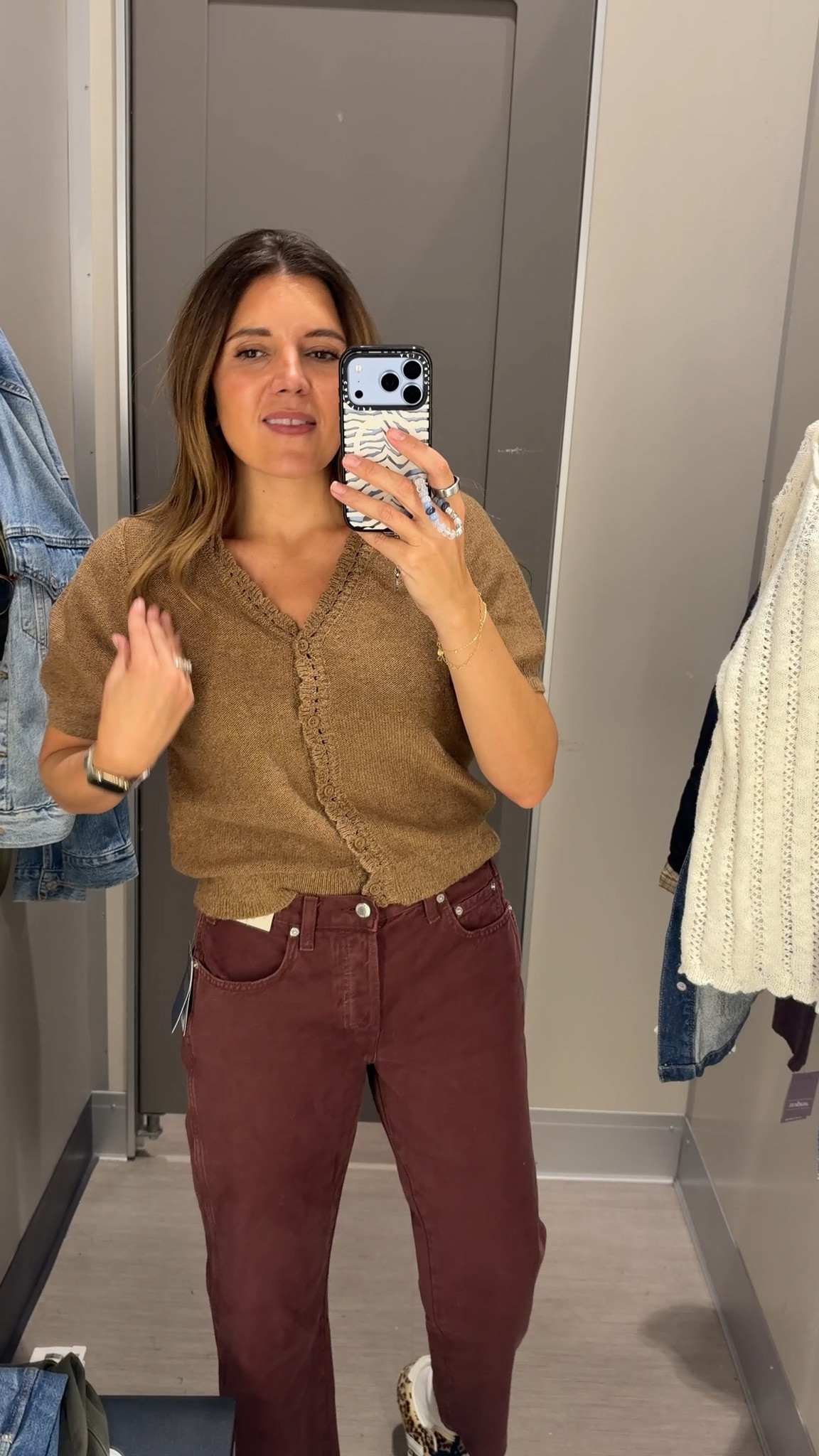 Such a pretty cardigan! I love the dainty details and color options! In a small.

#LTKTall #LTKOver40