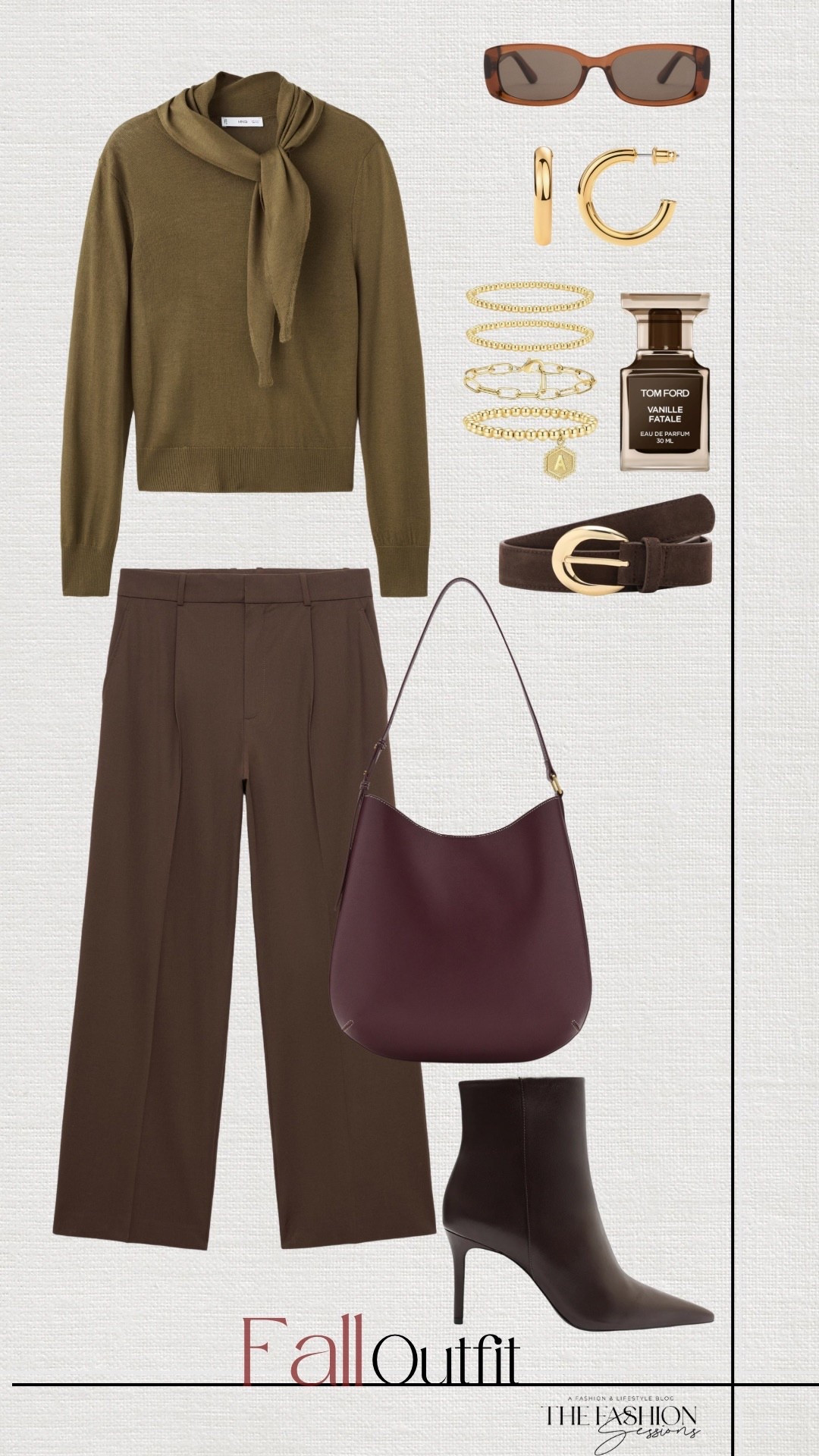 Fall Outfit | Olive Green Sweater | Brown Pants | Maroon Bag | Brown Boots | Brown Belt | 

#LTKFallSale #LTKStyleTip #LTKSeasonal