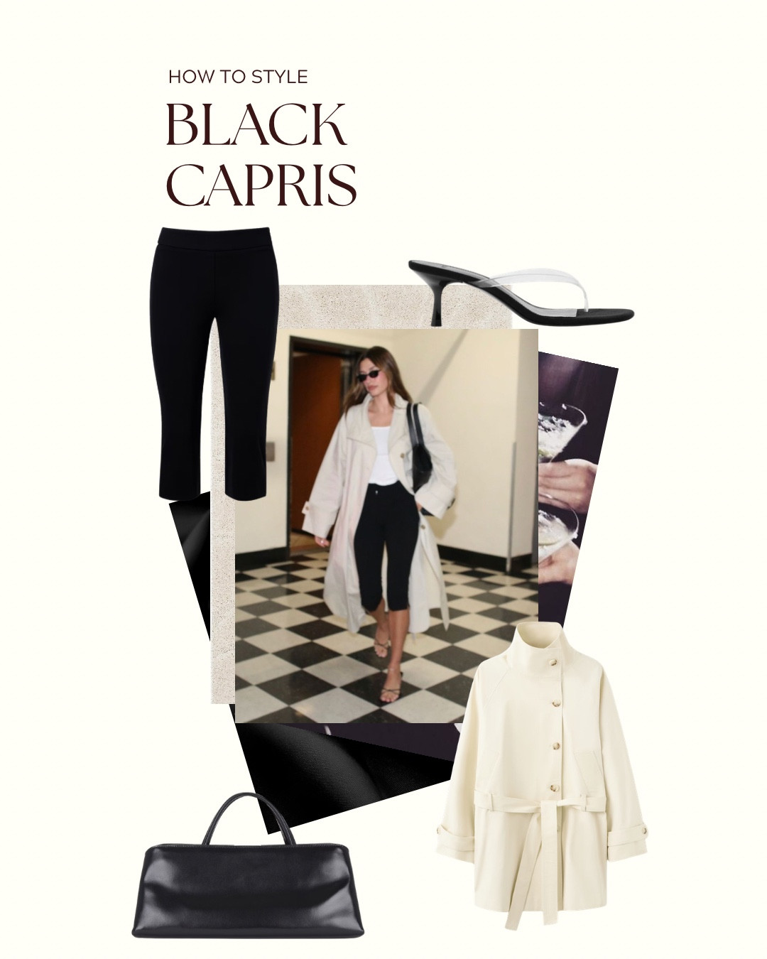 The style guide for black capris, curated by me! Capris are chic & can be elevated (as long as) you know how to style them! 

#LTKSeasonal #LTKmomlife #LTKootd