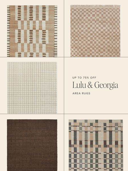 up to 75% off Lulu & Georgia rugs 😍

#LTKSaleAlert #LTKHome