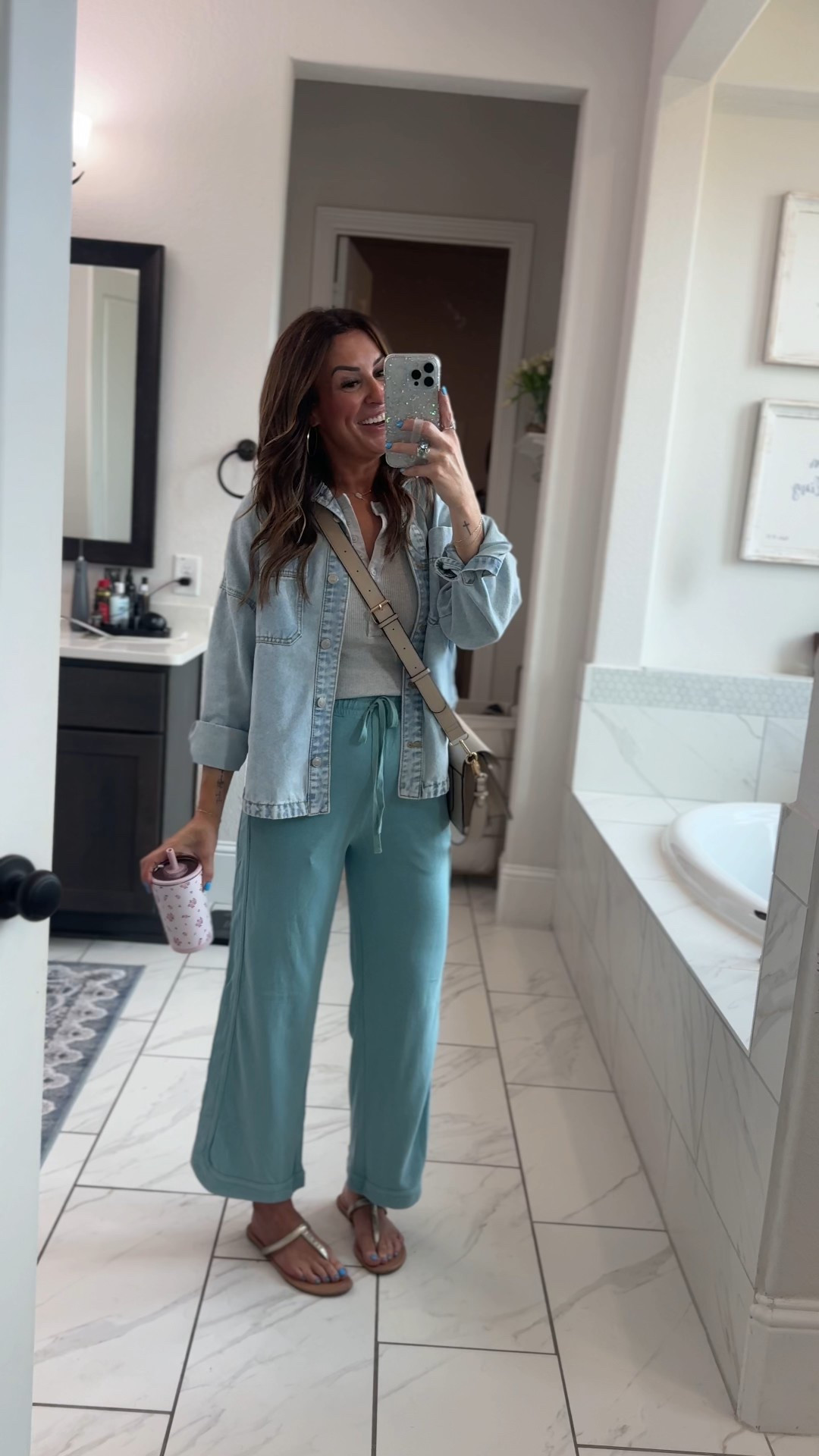 Wearing an XS in the pants and a small in the jacket! I’m 5”6, usually a 0-2, XS/S, 32D, 140lb. 

#LTKmomlife #LTKootd #LTKgrwm