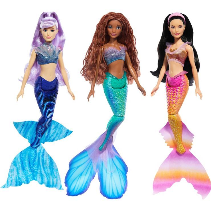 Disney The Little Mermaid Ariel and Sisters Doll Set with 3 Fashion Mermaid Dolls | Target