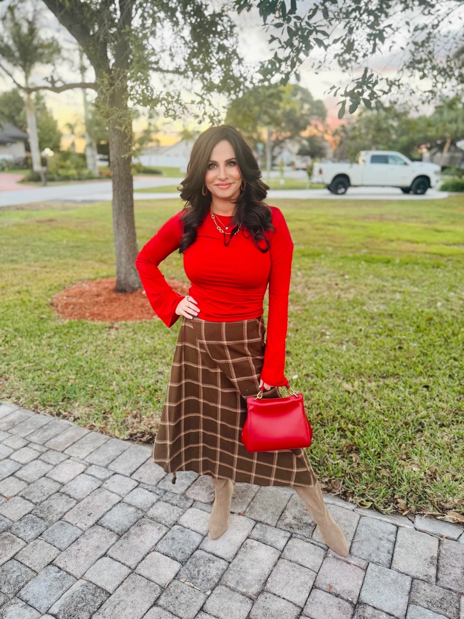 Fun inspo for the season ! Top is a sm , skirt XS #winterstyleinspo #redvalentinestop

#LTKValentine #LTKgrwm #LTKOver40

#LTKWorkwear #LTKootd #LTKPetite
