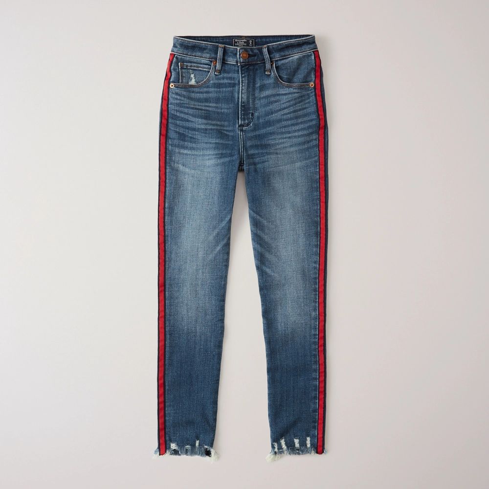 High-Rise Ankle Jeans | Abercrombie & Fitch US & UK