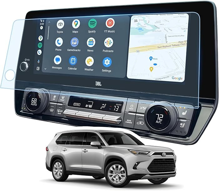 Screen Protector for 2026 2025 2024 Toyota Grand Highlander XLE/Hybrid XLE/Limited, 12.3" HD Clea... | Amazon (US)