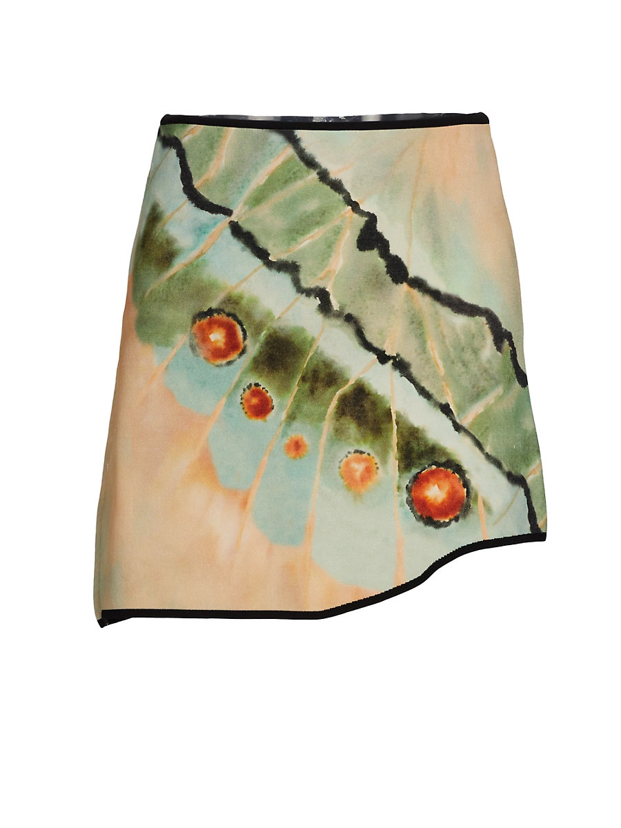 Women's Kellah Butterfly Print Knit Miniskirt - Butterfly Wing - Size Large | Saks Fifth Avenue
