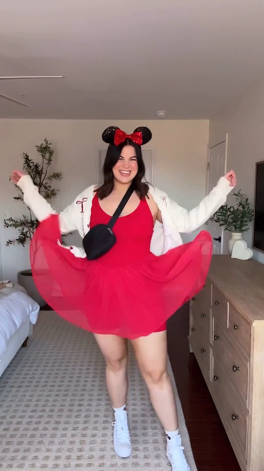 Midsize disney outfit! Definitely had valentines day in mind with this outfit but really this could work any time of the year! Love this active dress from @torrid with the cutest cardigan from @boxlunch 

Dress - size 0
Cardigan - size xl 
Ears are from the Disney parks but added some similar options 




#LTKValentine #LTKootd #LTKMidsize