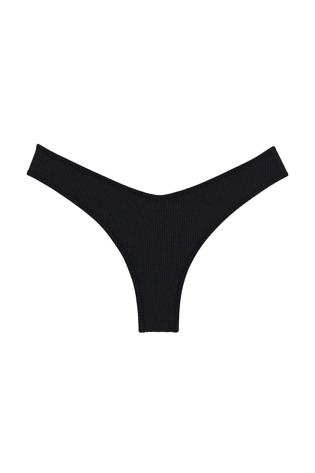 Black Rib Lulu Bikini Bottom | Montce