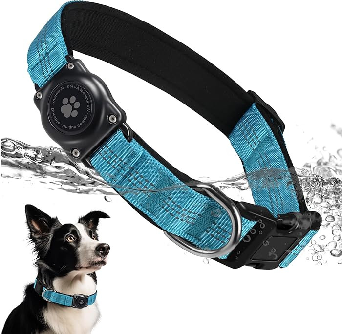 Upgraded AirTag Dog Collar, IP68 Waterproof Air Tag Dog Collar Holder, Reflective, Ultra-Durable,... | Amazon (US)