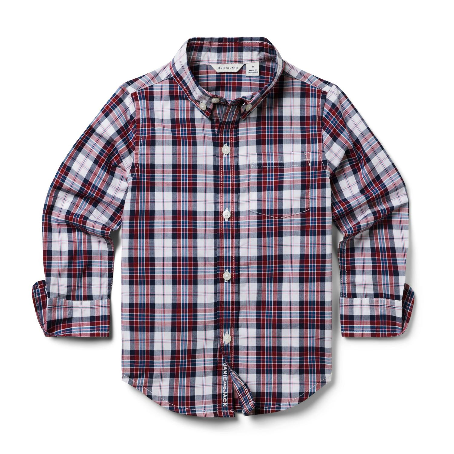 The Tartan Poplin Shirt | Janie and Jack