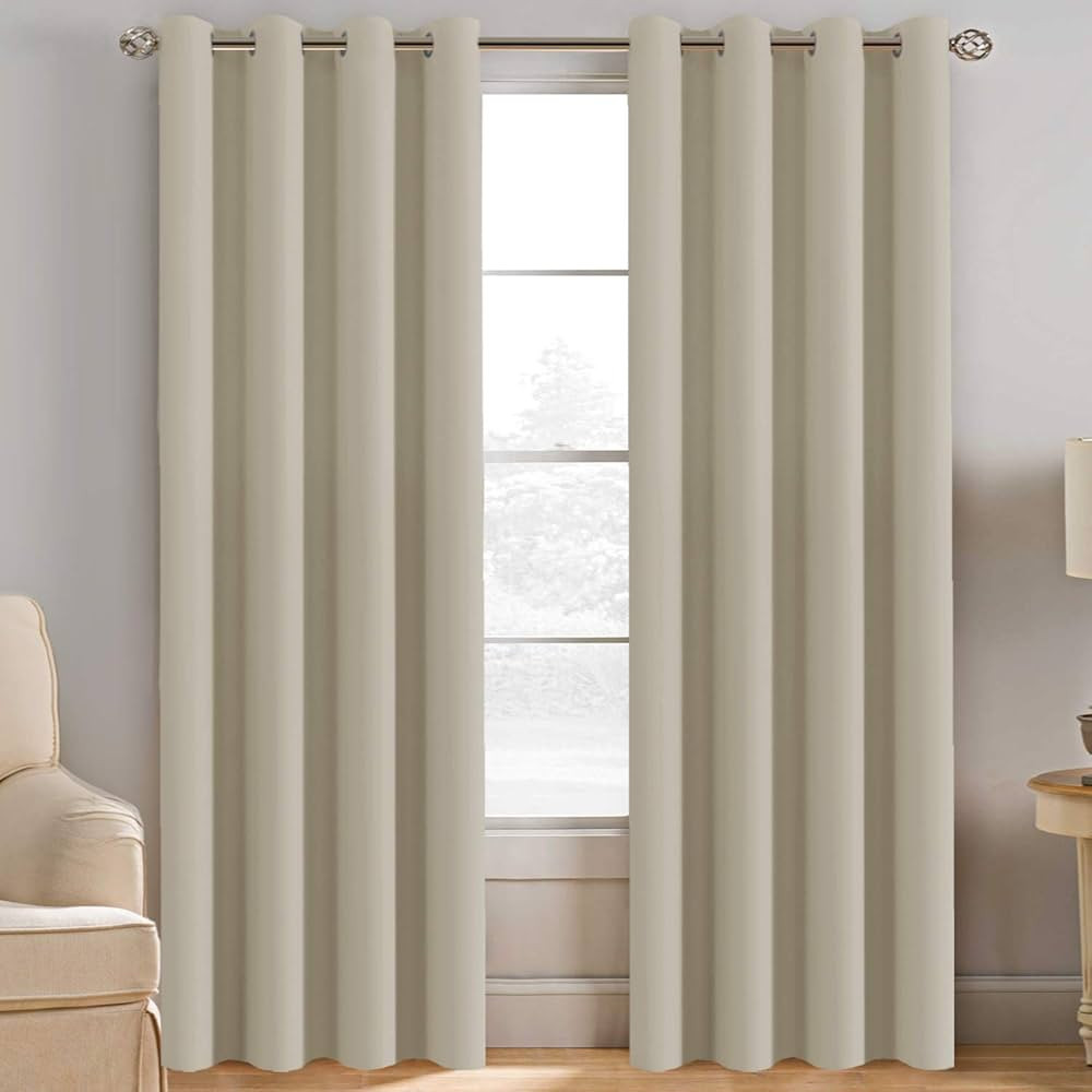 H.VERSAILTEX Blackout Curtain for Living Room Thermal Insulated Window Treatment Curtain Extra Lo... | Amazon (US)