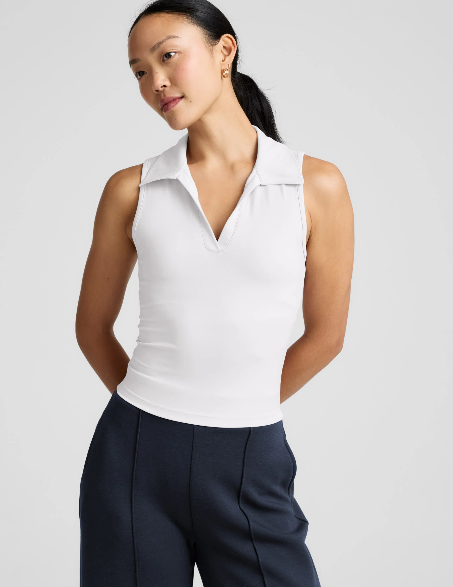 Sport Active Polo Tank | Beyond Yoga | Beyond Yoga
