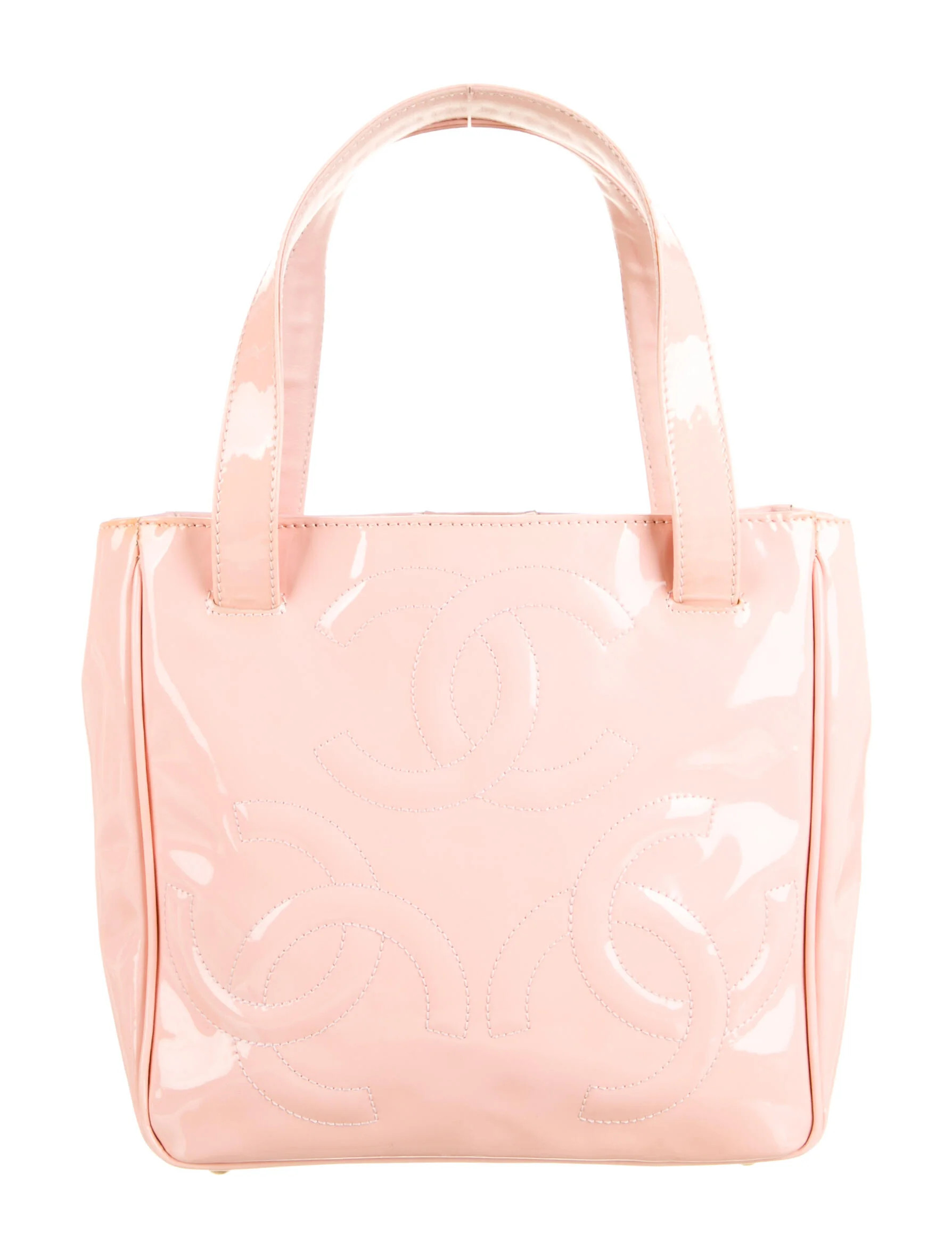 Triple CC Patent Small Tote | The RealReal