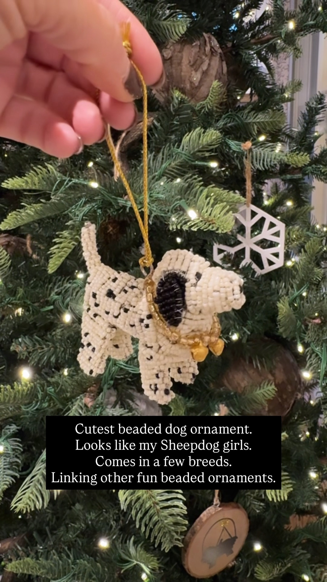Beaded Christmas ornaments. Dog Christmas ornament. Anthropologie holiday. Christmas decor. 

#LTKHoliday #LTKFindsUnder50 #LTKHome