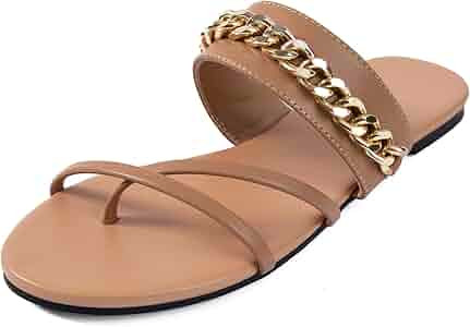 Women Flat Sadals Woven Leather Flip-Flops Pearls Bow Sandals Beach Rivets Rain Jelly Gold Pearls | Amazon (US)