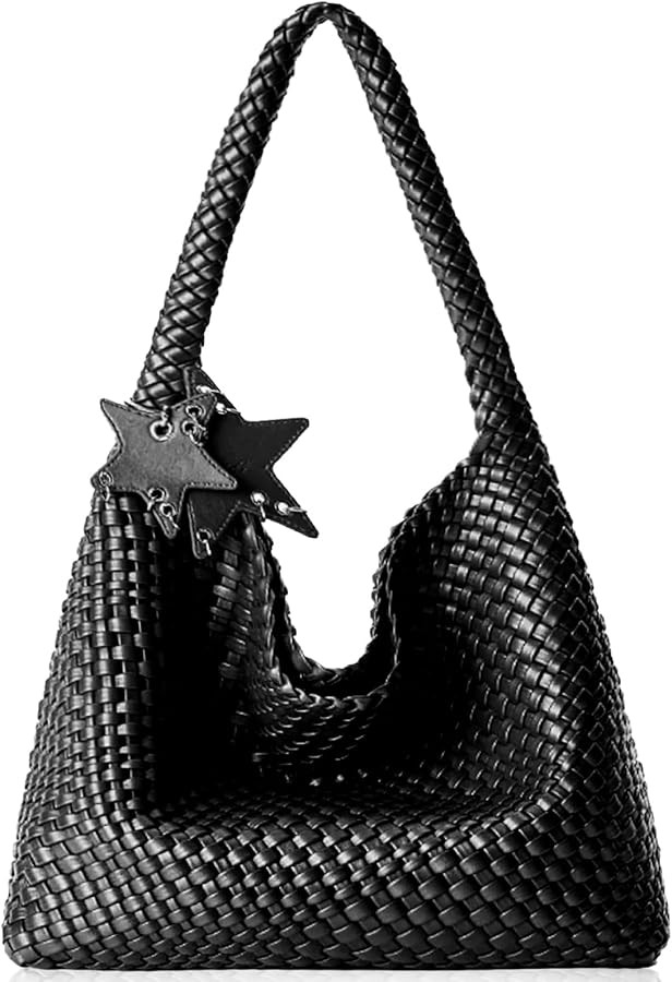 Woven Tote Bag for Women, Shoulder Handbags, Beach Hobo, Handwoven Satchel Underarm Bag, Top-Hand... | Amazon (US)