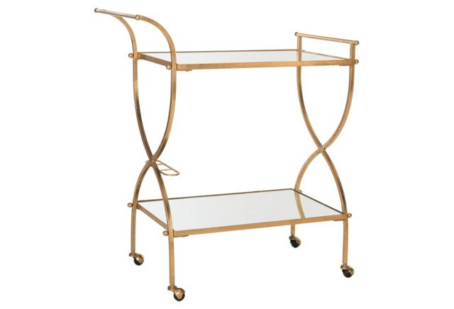 Luiza Bar Cart, Gold | One Kings Lane