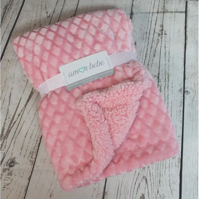 Rozell Textured Plush Baby Blanket | Wayfair North America