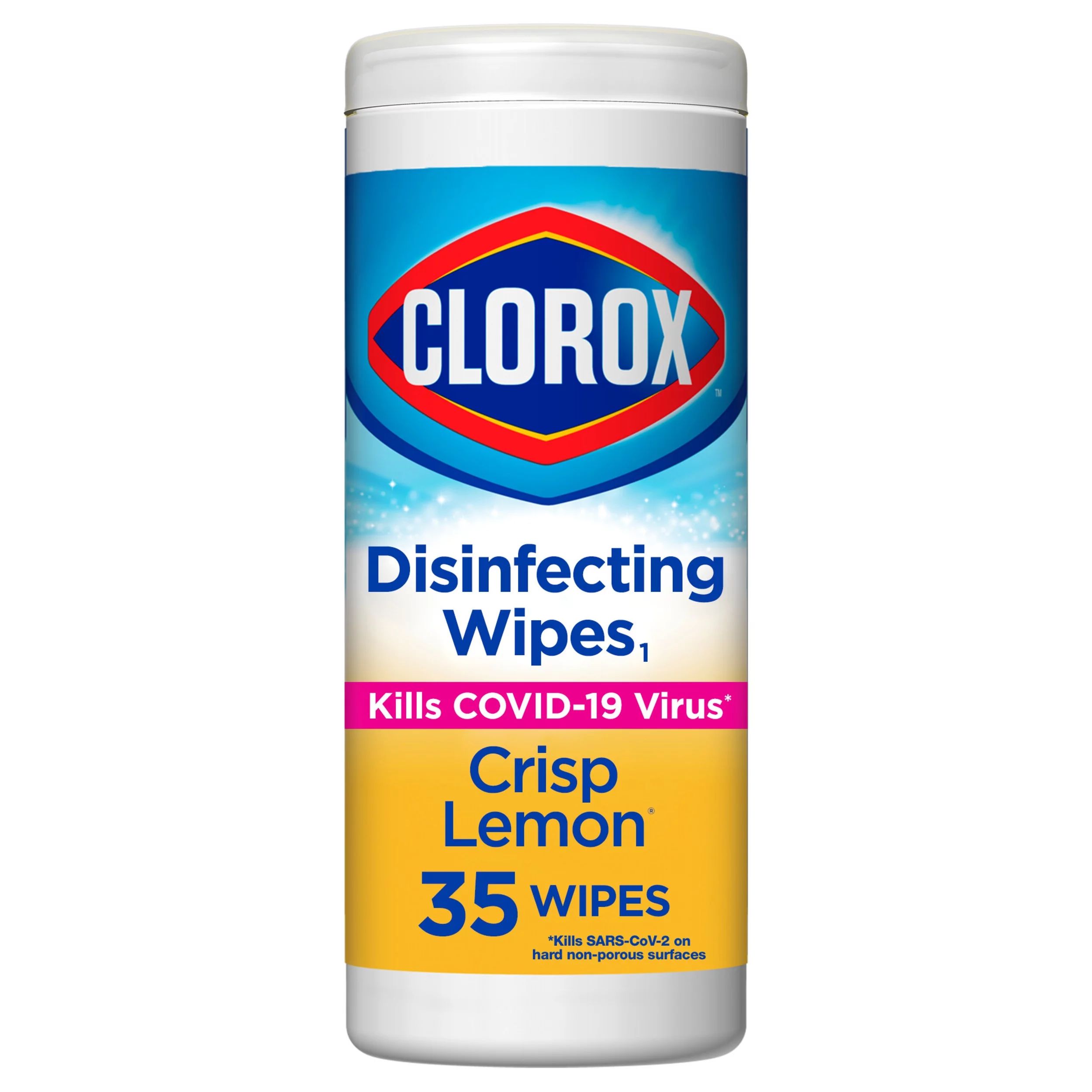 Clorox Bleach-Free Disinfecting and Cleaning Wipes, Crisp Lemon, 35 Count | Walmart (US)