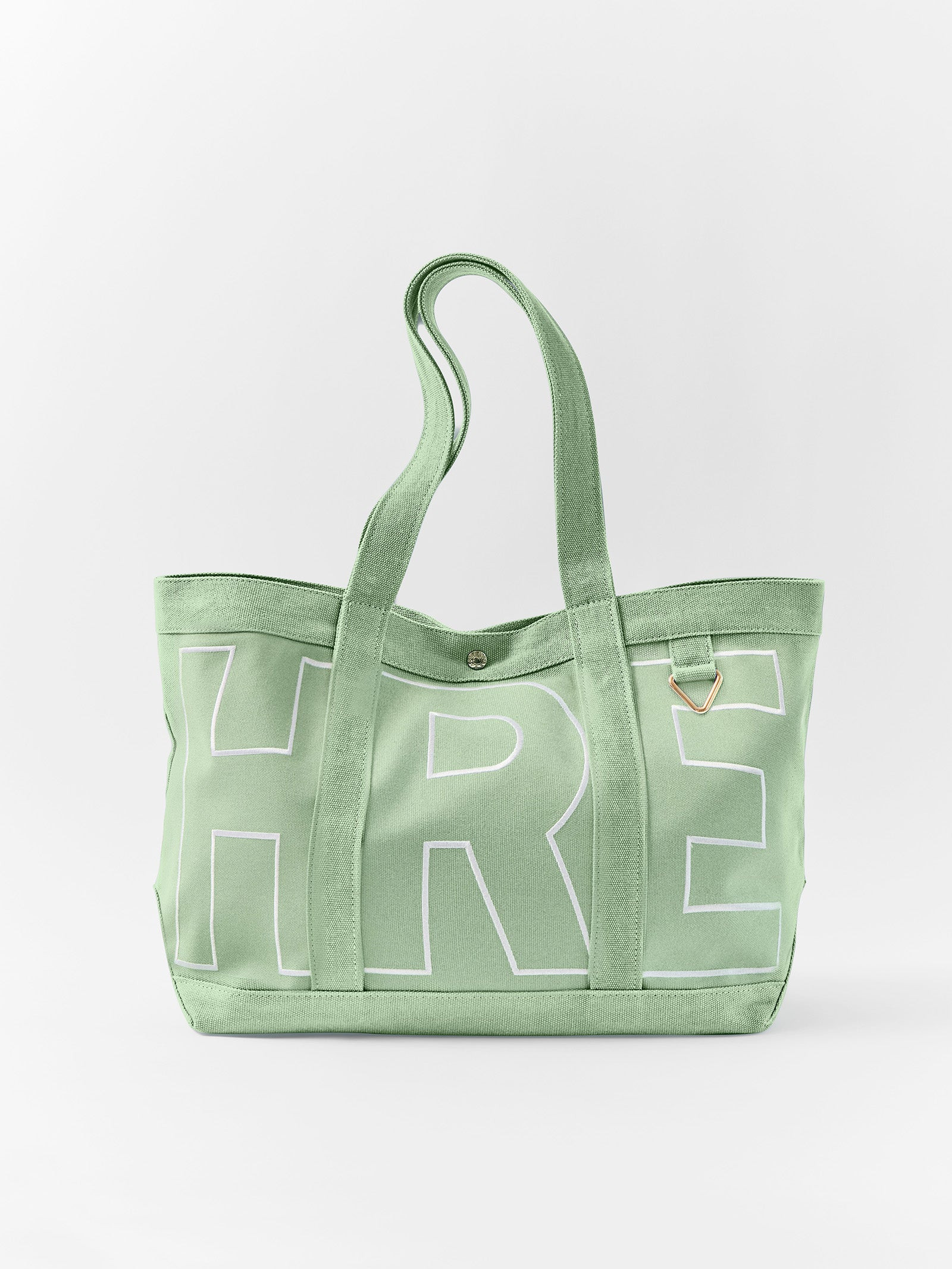Solid Custom Alpha Tote - Pistachio Green | BaubleBar