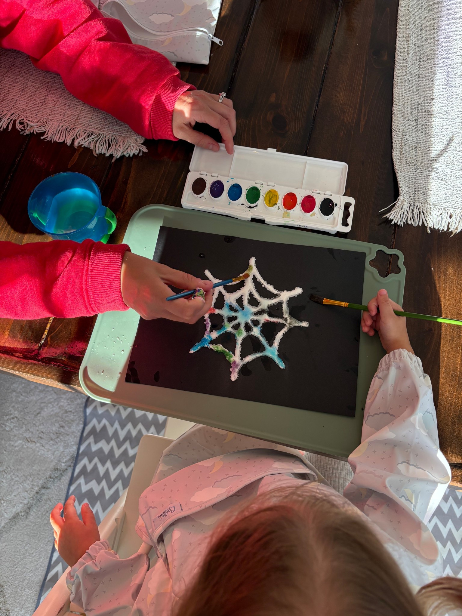 Salt painting may be our new favorite activity! 👻🎃🕸️

This is so easy to prep (as always shout out to my husband for always bringing his creative touch🫶🏼) and you can customize them however you want! My toddler was super engaged while painting these even though she did start to pick the salt off at the end 😅🤣

#LTKFamily #LTKSeasonal #LTKKids