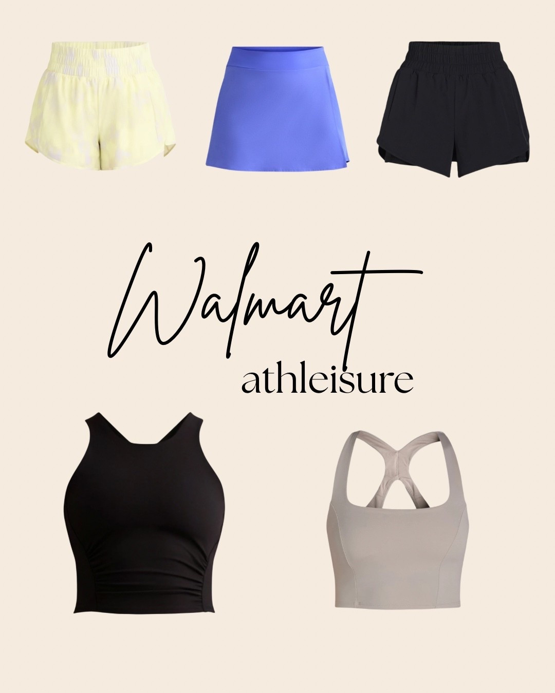 Walmart activewear 

I’m an XS in the shorts & skorts. I sized up in the tops to have them fit more like a workout tank! 

#LTKStyleTip #LTKFindsUnder50 #LTKActive