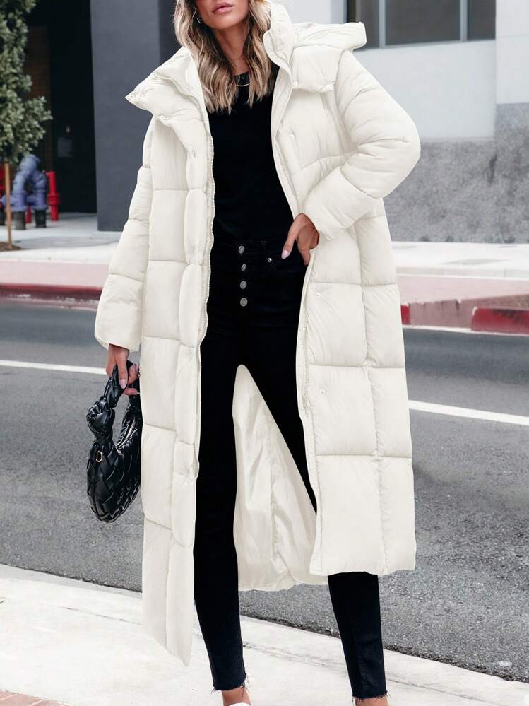 Women's Long Winter Coats Hooded Zip Up Casual Baggy Jackets Warm Clothes Outerwear | SHEIN