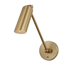 Open Box: Fraser Metal Sconce, Medium 10.5" -  Satin Brass | Pottery Barn (US)