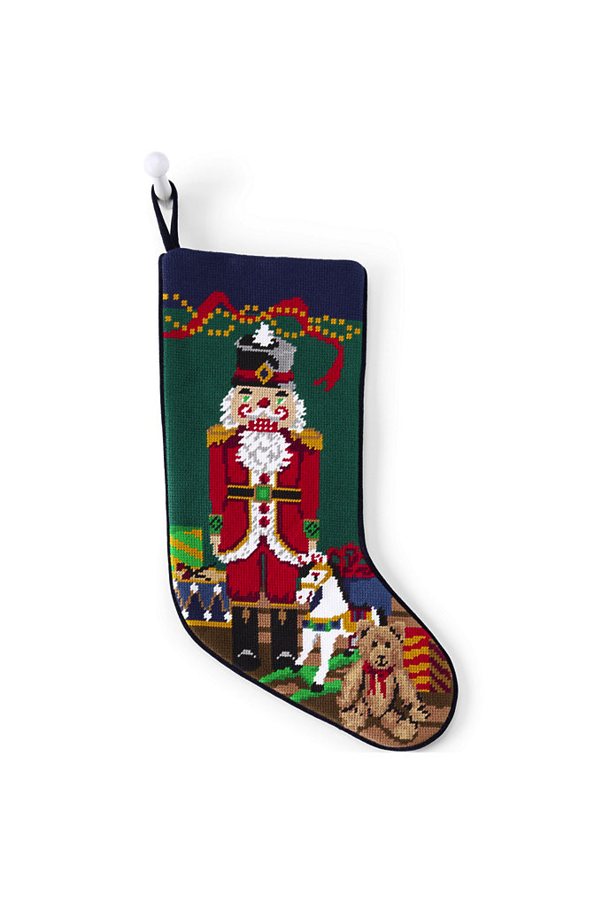 Needlepoint Personalized Christmas Stocking - Lands' End | Lands' End (US)