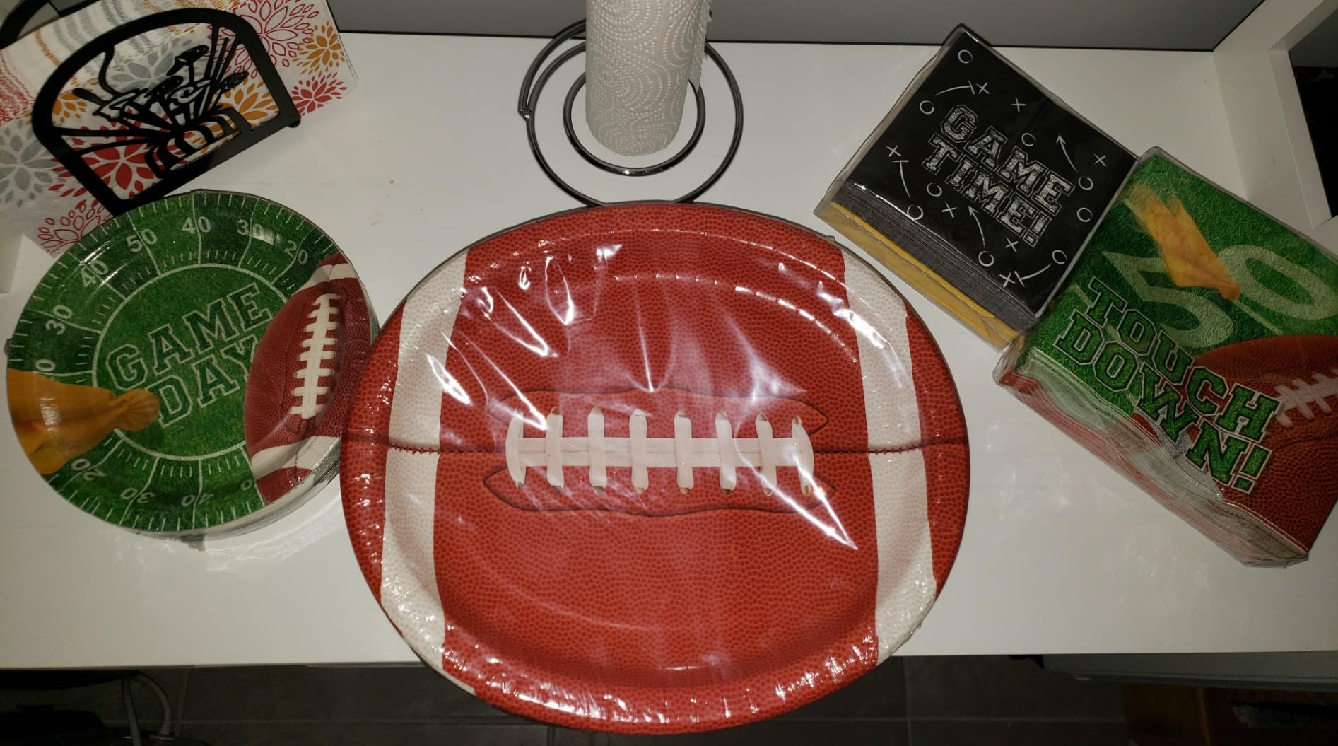 Football Party Supplies Kit for 48 Guests - Includes Large 12.5in Plates, Dessert Plates and Napk... | Amazon (US)