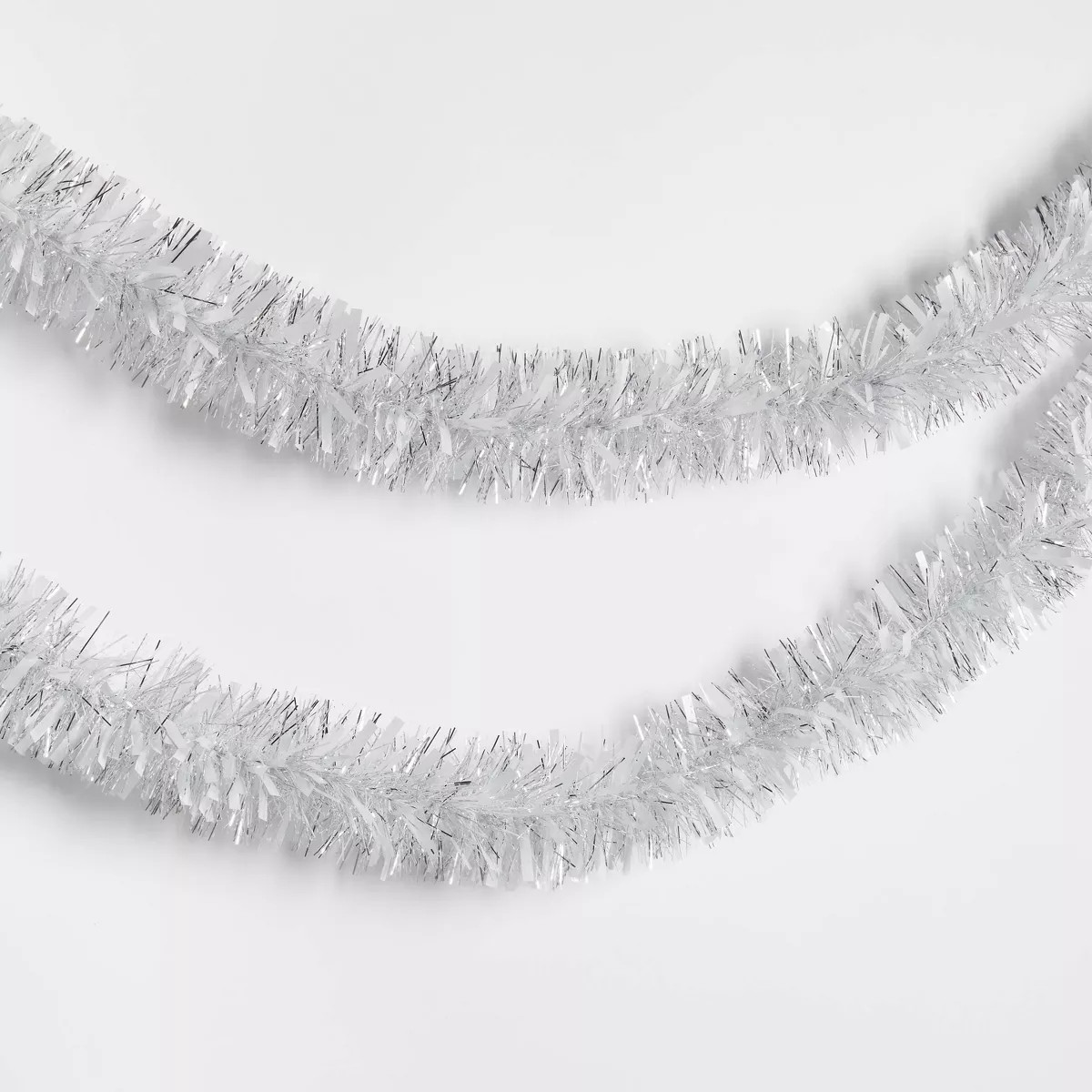 10' Tinsel Christmas Garland Silver - Wondershop™ | Target