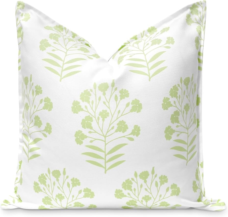 Hofdeco Premium Coastal Patio Indoor Outdoor Throw Pillow Cover Only, 20"x20" Water Repellent for... | Amazon (US)