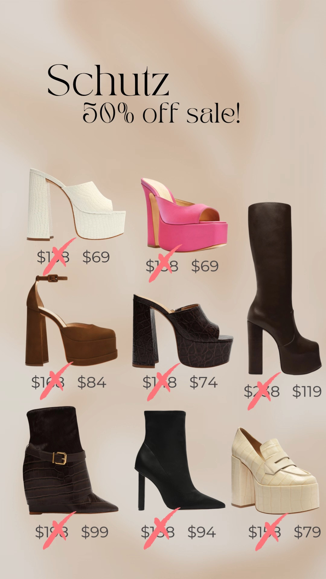 Some of my absolute favorite shoes are on sale! 

I own so many pairs of Shutz, and they are all so comfortable! In my opinion, Schutz makes the best platforms hands down! 

These are some of my favorites from the sake! 

I am a size 7 and schutz always runs pretty true to size! 

#LTKunder100 #LTKshoecrush #LTKFind