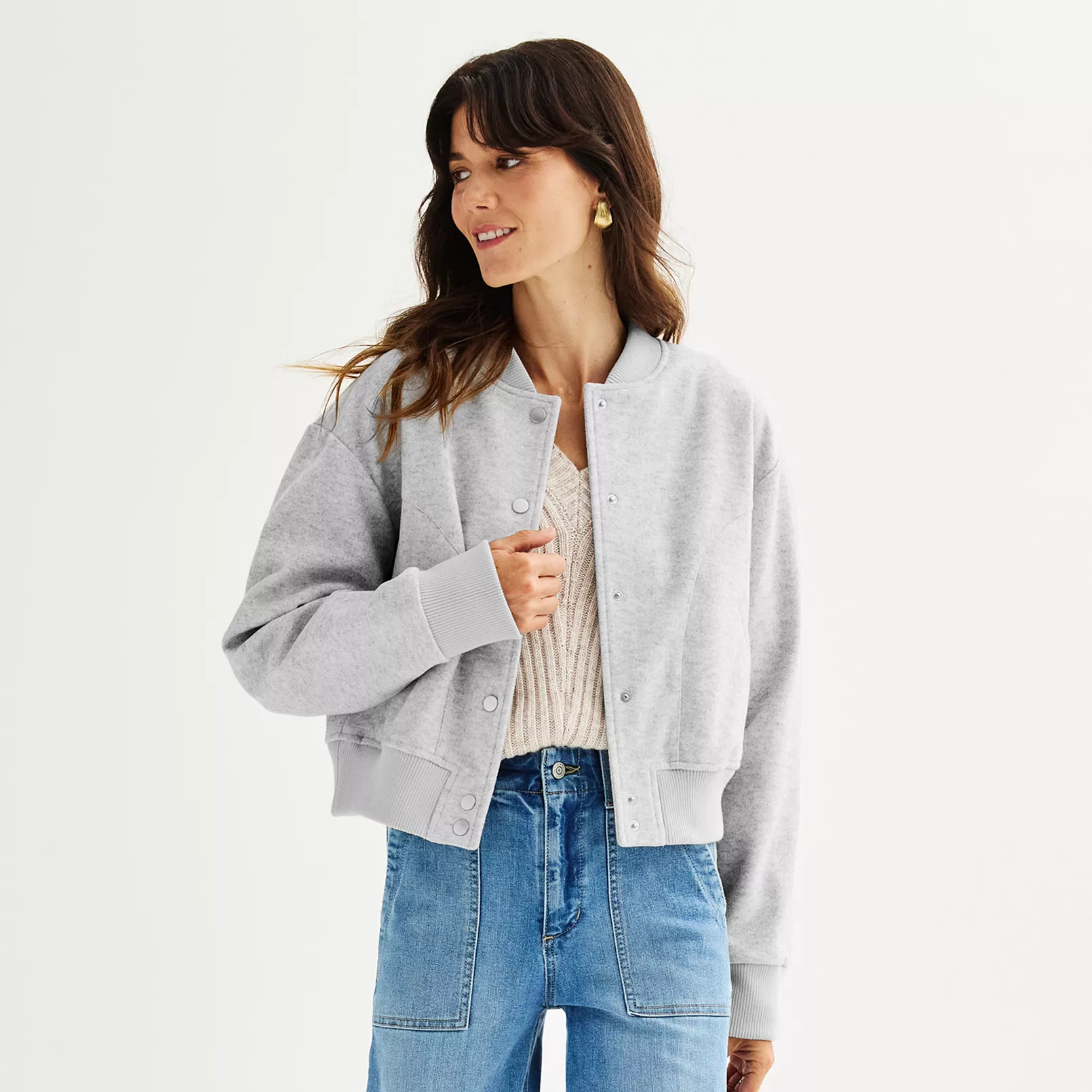 Women's Sonoma Goods For Life® Soft Bomber Jacket | Kohl's