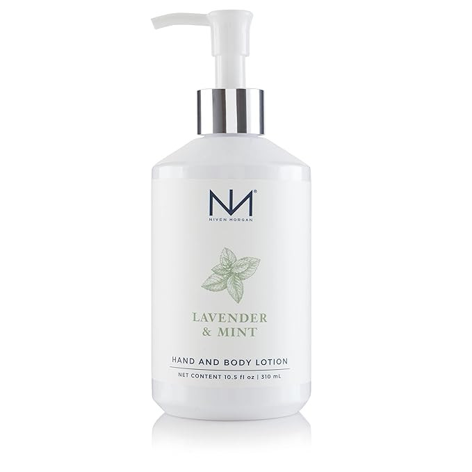 Niven Morgan Lavender & Mint Hand and Body Lotion 10.5 Fl.oz | Amazon (US)
