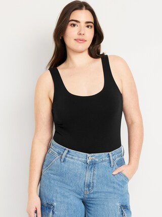Double-Layer Scoop-Neck Bodysuit | Old Navy (US)