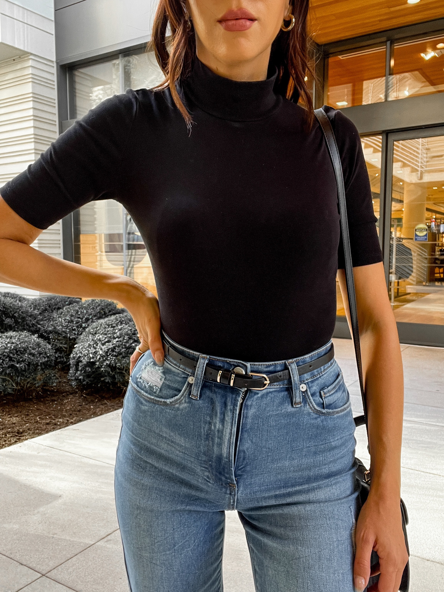 Casual everyday outfit for fall with a bodysuit and my new favorite jeans from Amazon Fashion. They run a little bit large and have some stretch to them so you may want to size down. 

#LTKstyletip #LTKSeasonal #LTKfindsunder100