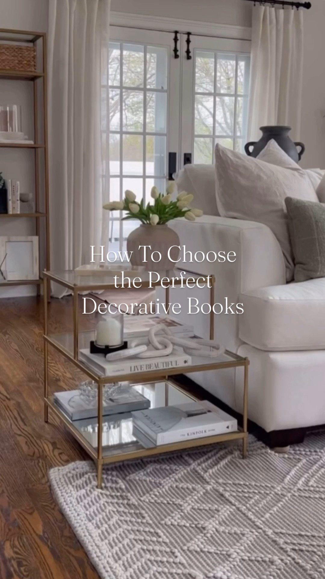 How to choose the perfect decorative coffee table books like a pro interior designer! 

1.  Gather some hardcover books similar in size so they stack easily

2. Remove the sleeves/book jackets to expose the actual hard cover beneath.

3.  Decide on a color palette / common theme 
    *ie. light neutral colors; colorful pastels; metallics; linen textured covers; monochrome…

4.  Pay attention to the writing on the spine & ensure they don’t clash 
    *ie. all solid black books w gold writing on the spine

5.  Take your time & be intentional with your choices. 


🫶🏻 Double Tap if these home decorating tips were helpful!
  
🌸 Click FOLLOW 👆🏻 & the bell to SUBSCRIBE for more home decorating tips!

.
.
.
#springrefresh #homedecoratingtips
spring home decor inspo
spring home refresh
spring styling
spring living room refresh
simple home decorating ideas
neutral spring decor 
designer look for less 
luxe for less decor

#LTKHome #LTKdayinmylife #LTKSaleAlert