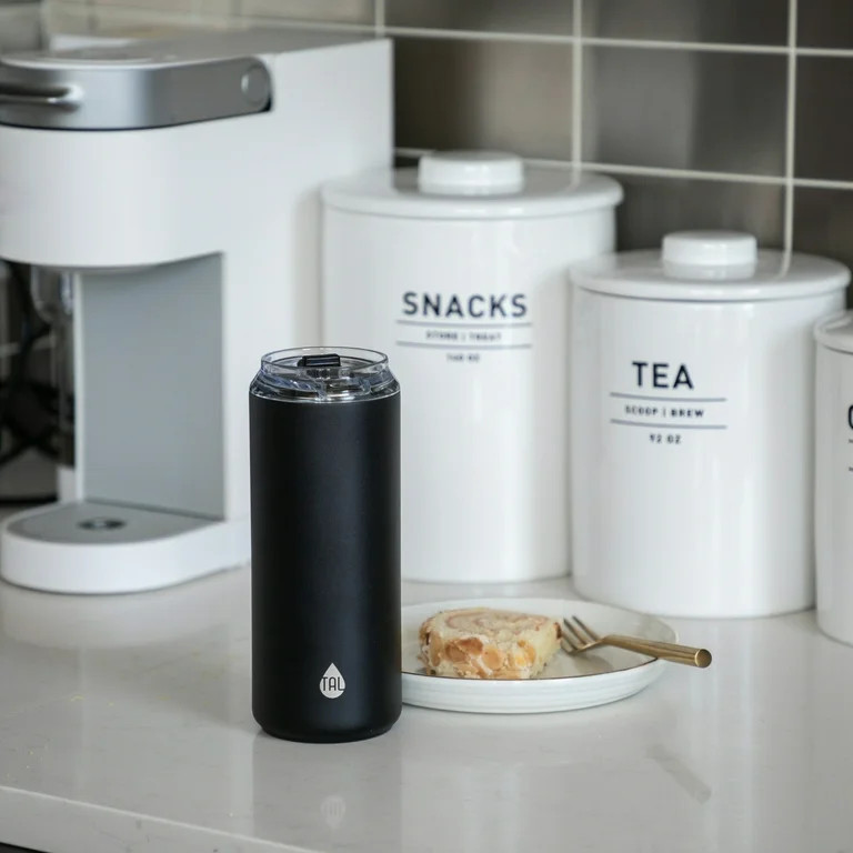 TAL Stainless Steel Tall Boy Tumbler 18 oz, Black | Walmart (US)