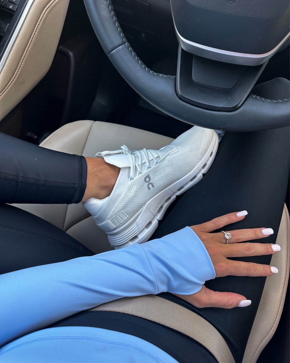 on cloud sneakers | Alo leggings | Amazon jacket 

TTS: shoes size 8, leggings size xs, jacket size small 

Active wear | workout | gym | tennis shoes | yoga | Pilates | comfy | stretchy | fitness 

#LTKunder100 #LTKunder50 #LTKfit
