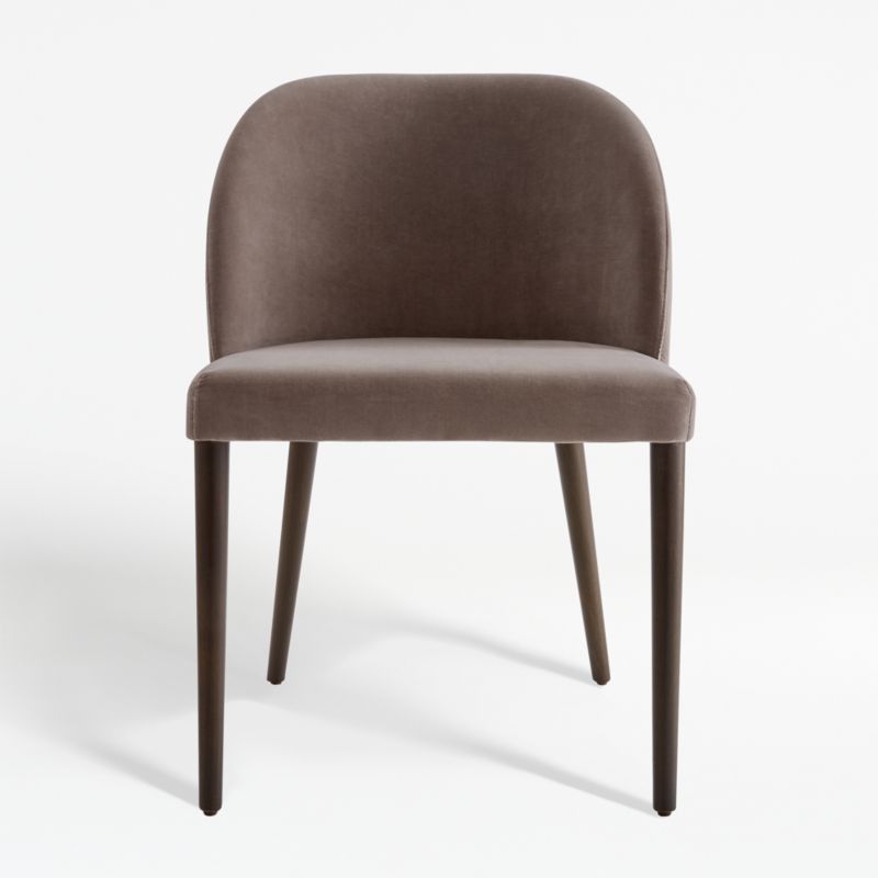 Camille Taupe Italian Dining Chair + Reviews | Crate & Barrel | Crate & Barrel