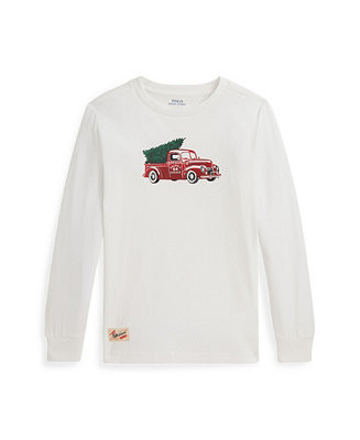 Boys 2-7 Truck-Print Cotton Long-Sleeve T-Shirt | Macy's