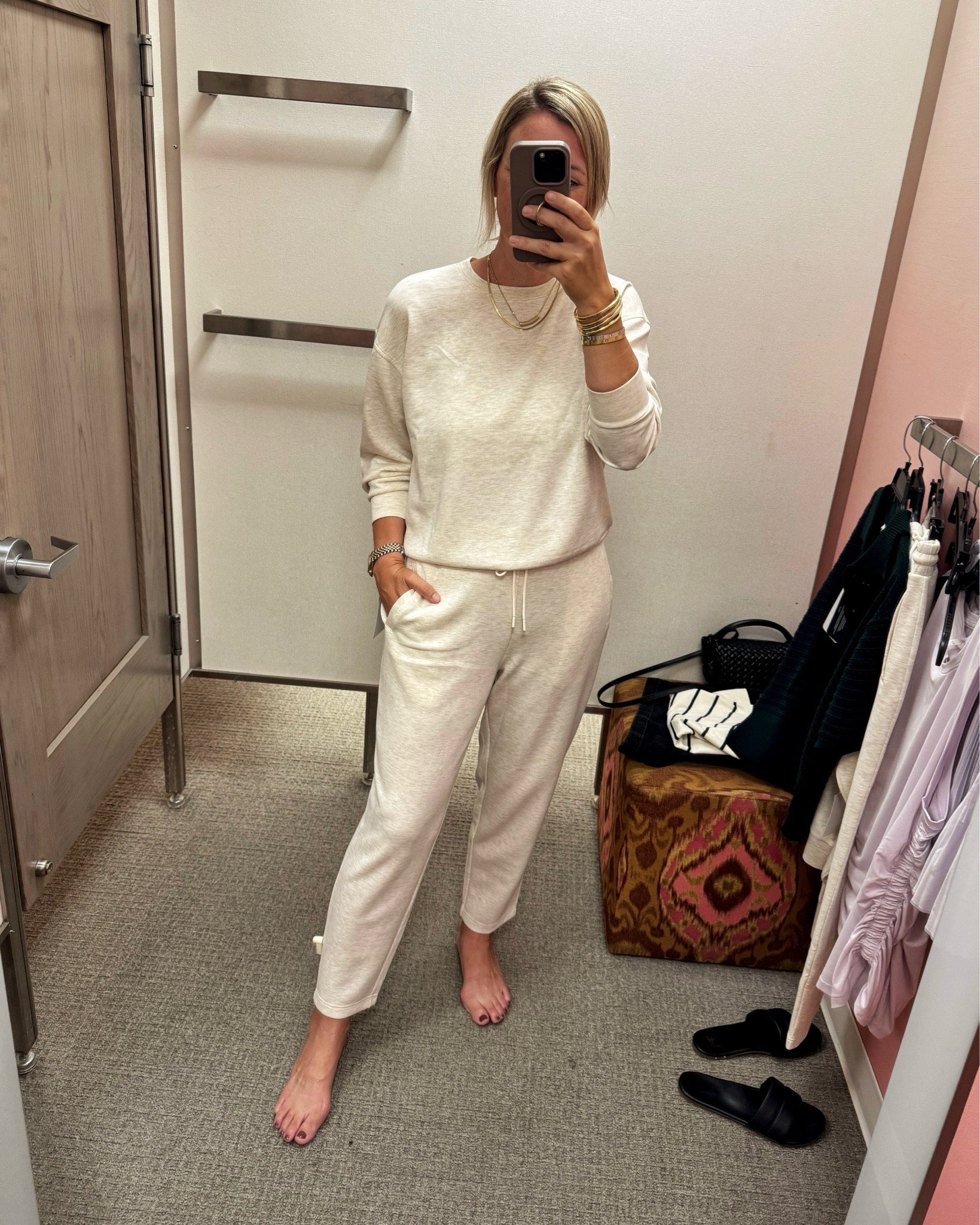 Favorite loungewear set in the #nsale. This fabric feels SO soft and luxe, and the set is currently under $100

#LTKootd #LTKSaleAlert