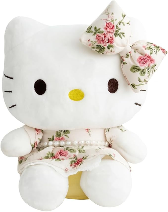 Kitty Plush 10” Collectible Kitty Plushie Cute Stuffed Animal Toy Adorable Kawaii Doll (Pearls ... | Amazon (US)