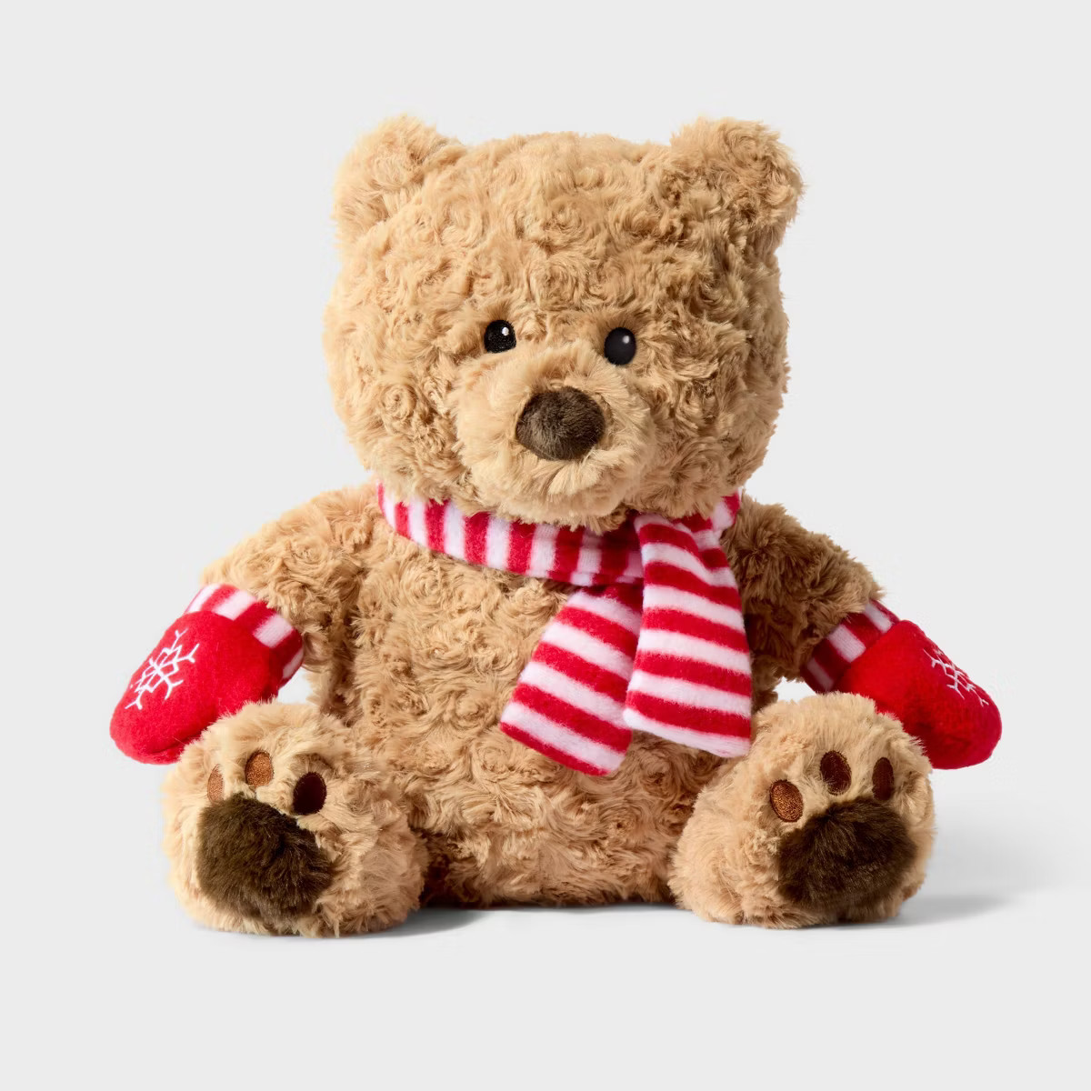 12'' Brown Bear with Scarf and Mittens Stuffed Animal - Gigglescape™ | Target