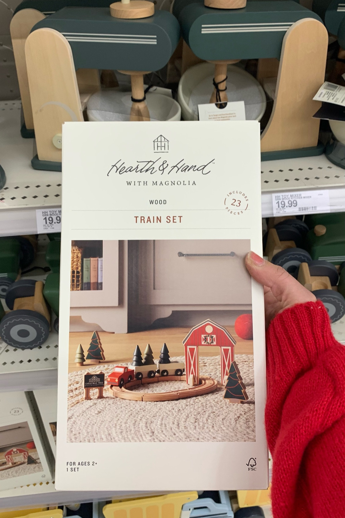 Picked this up for the kids at Target tonight 😍🎄🚂✨ #trainset #woodtrainset #heartandhand #woodentoys

#LTKGiftGuide #LTKHoliday #LTKSeasonal