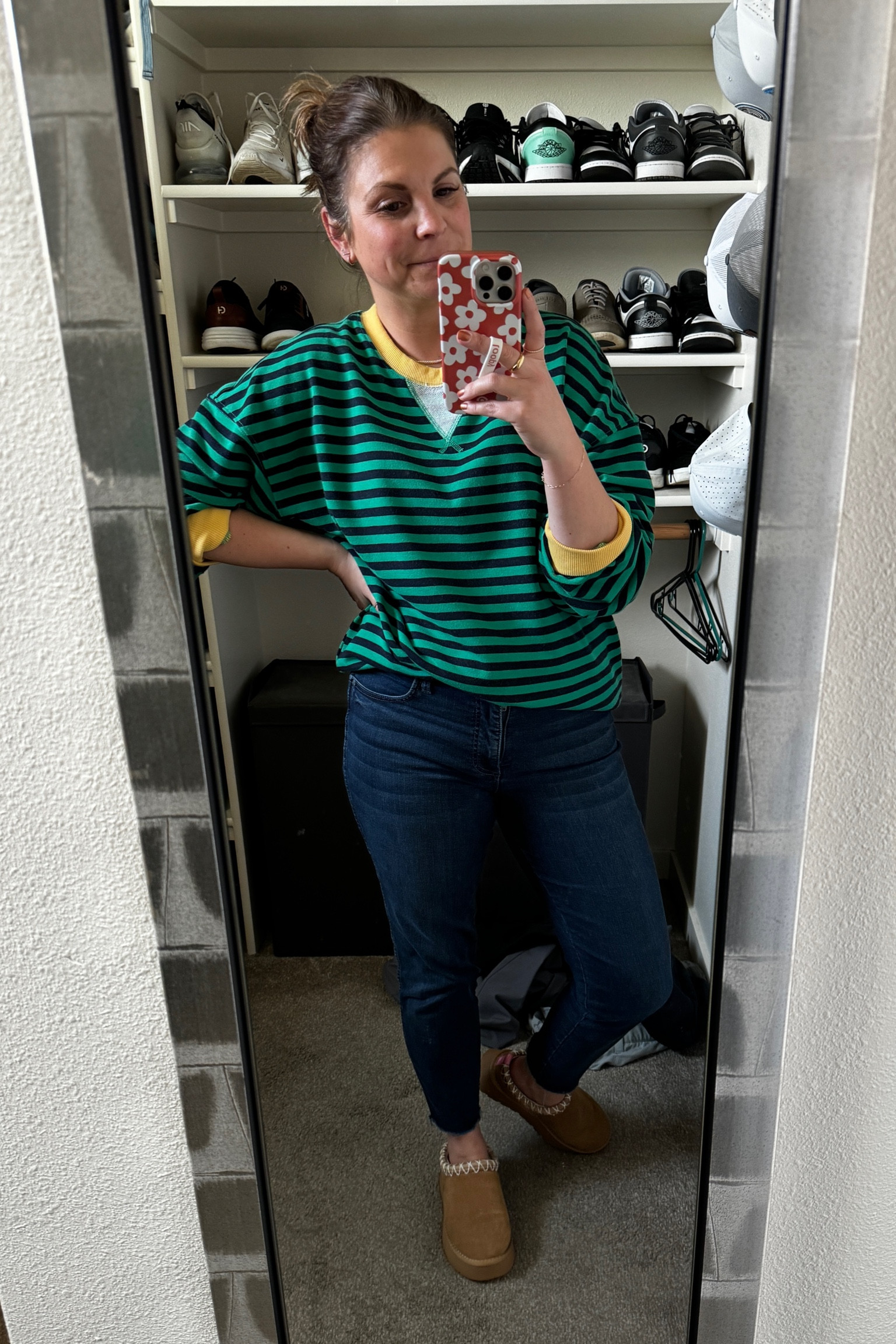 Short is oversized, wearing small